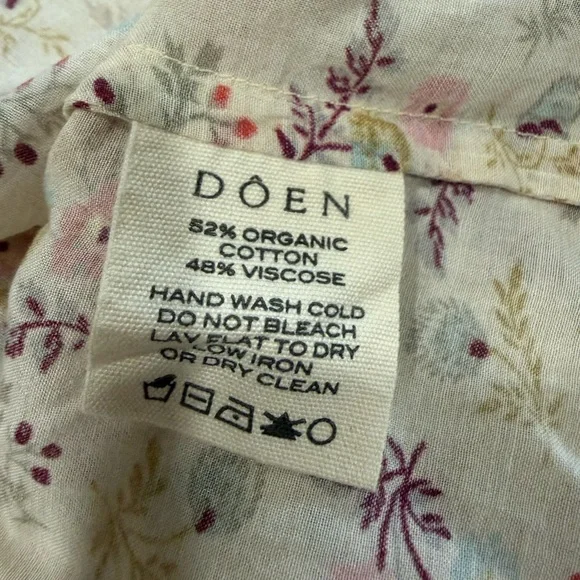Doen Gia Dress in feathered floral size S NWT